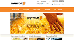 Desktop Screenshot of biotrigo.com.br